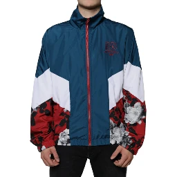 Multicolor Polyester Full Zip Jacket
