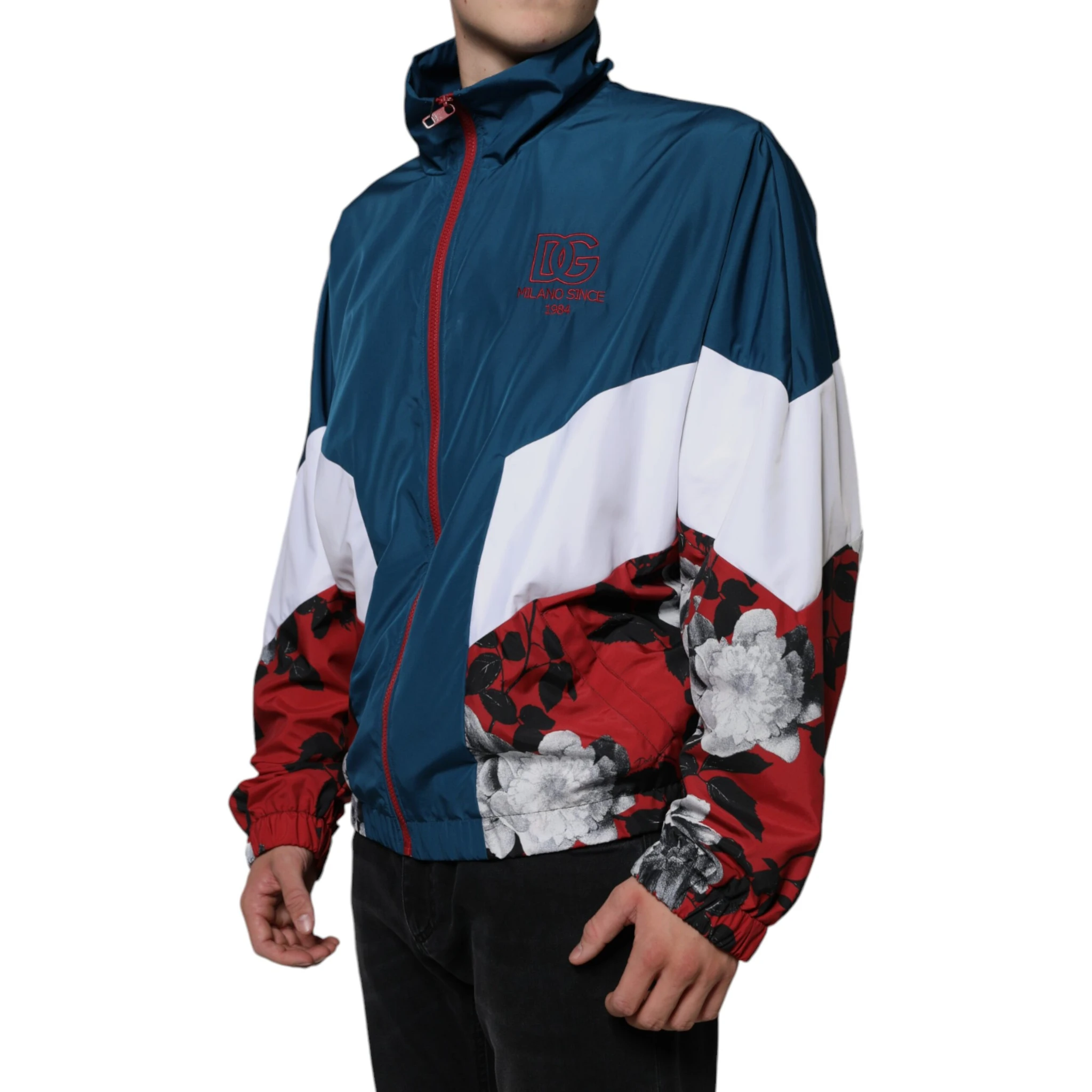 Multicolor Polyester Full Zip Jacket