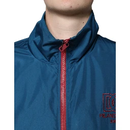 Multicolor Polyester Full Zip Jacket