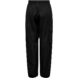 Black Cotton Cargo Pants