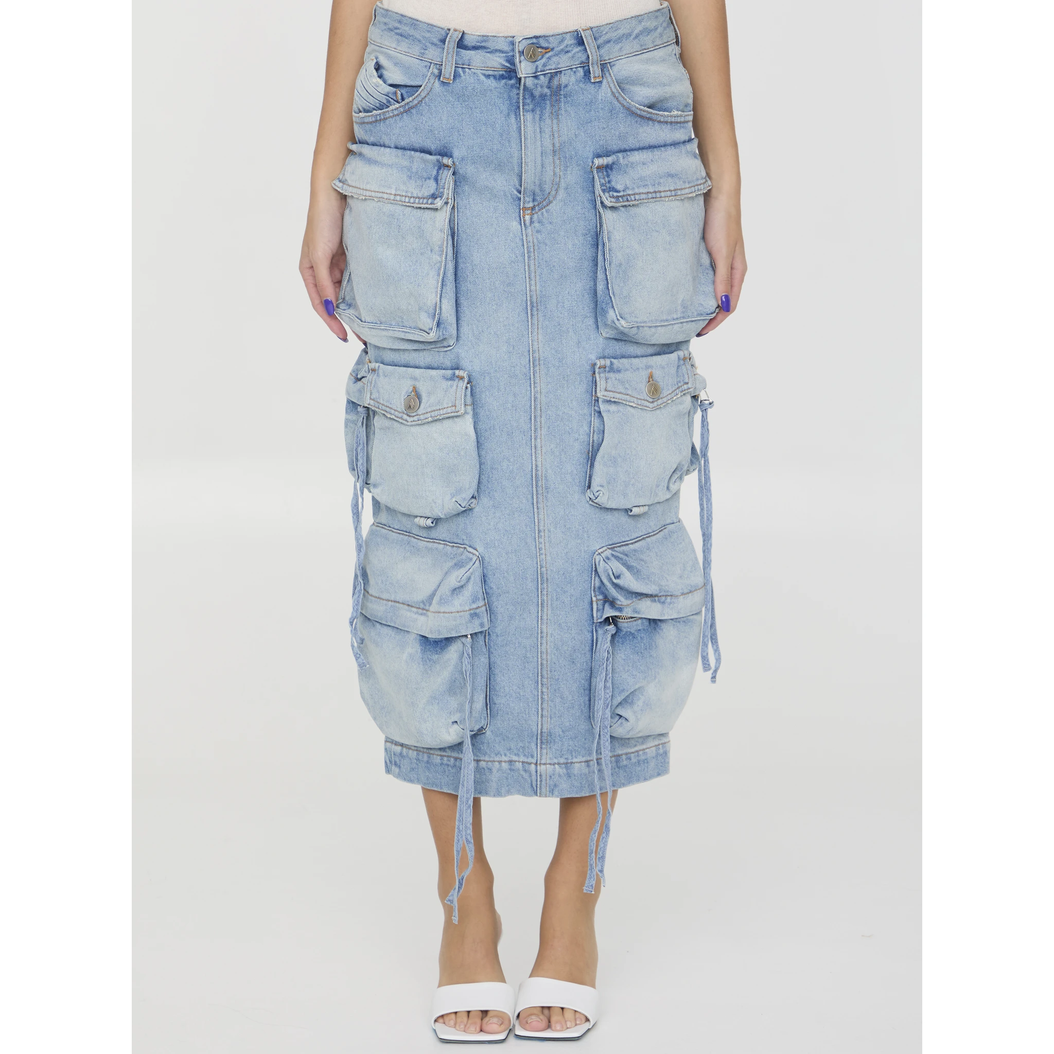 Cargo midi skirt