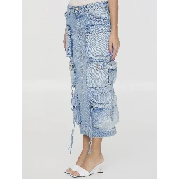 Cargo midi skirt