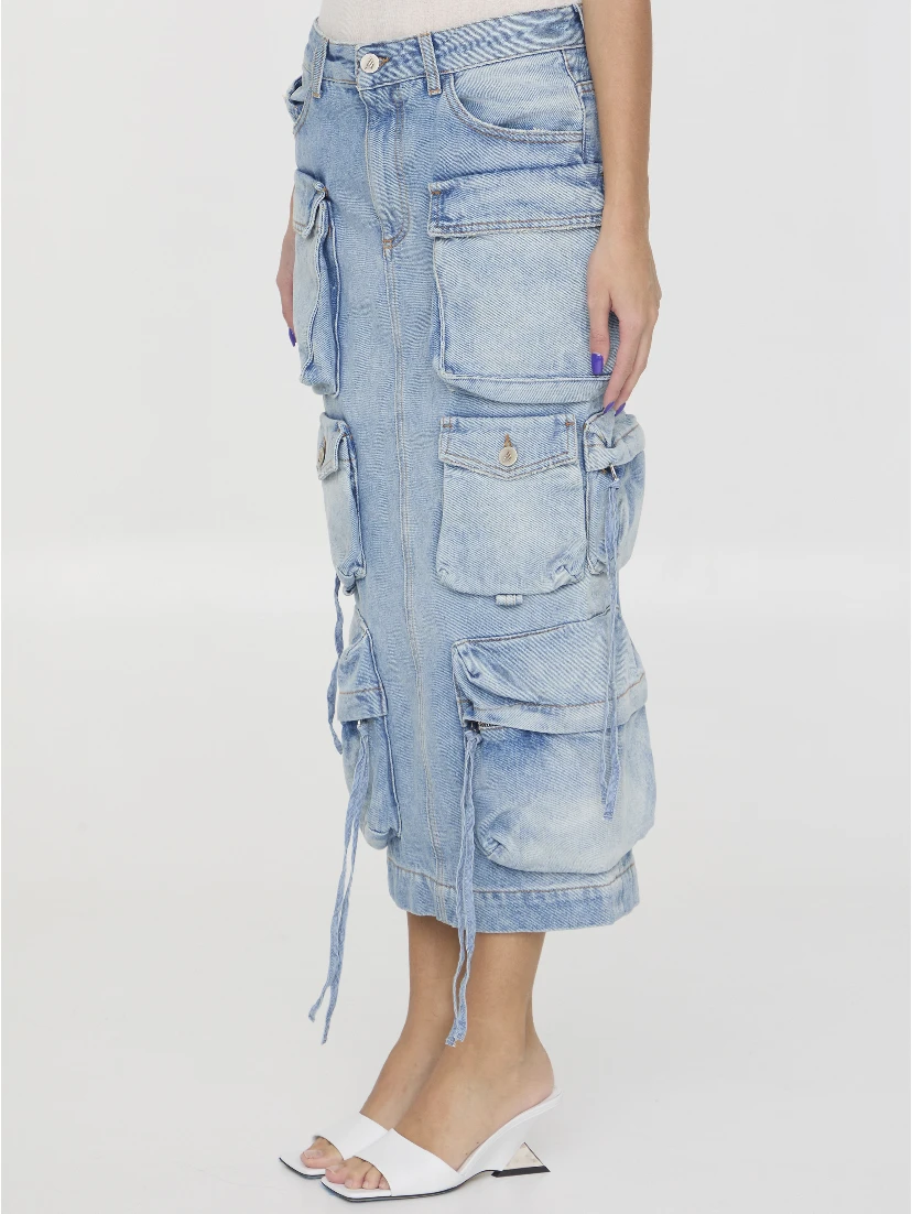 Cargo midi skirt