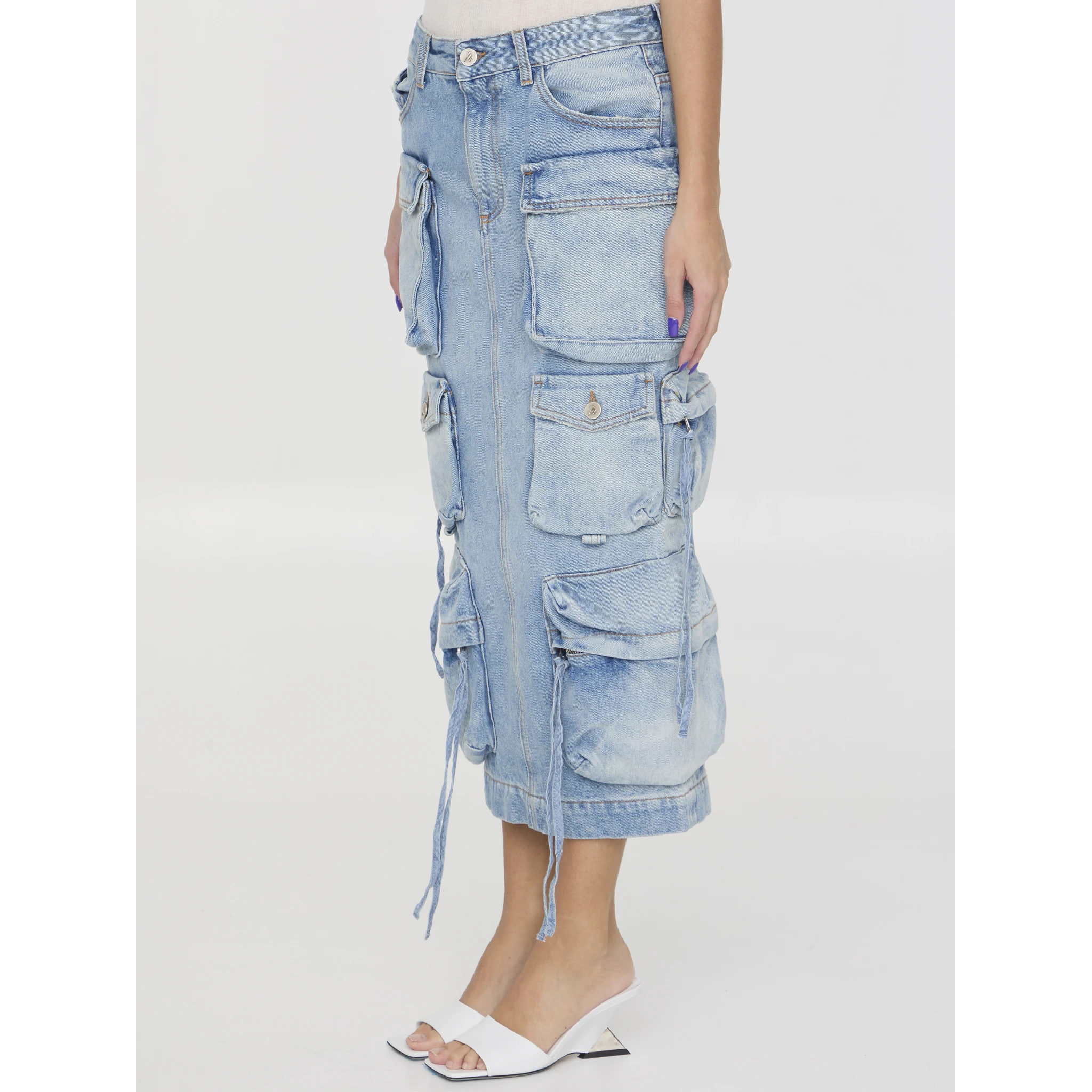 Cargo midi skirt