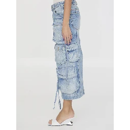 Cargo midi skirt