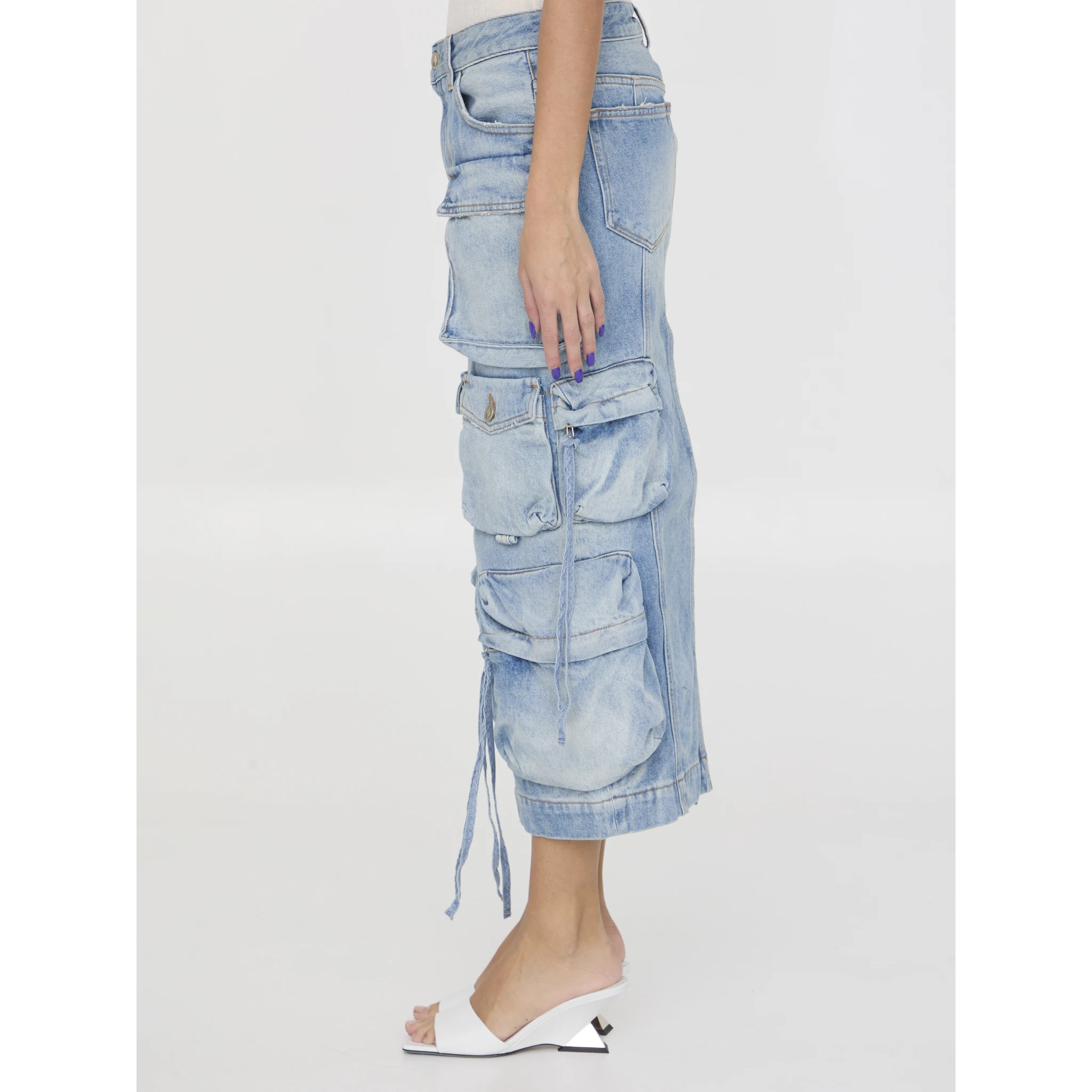 Cargo midi skirt