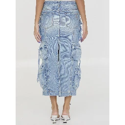 Cargo midi skirt