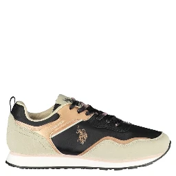 Black Polyester Sneaker