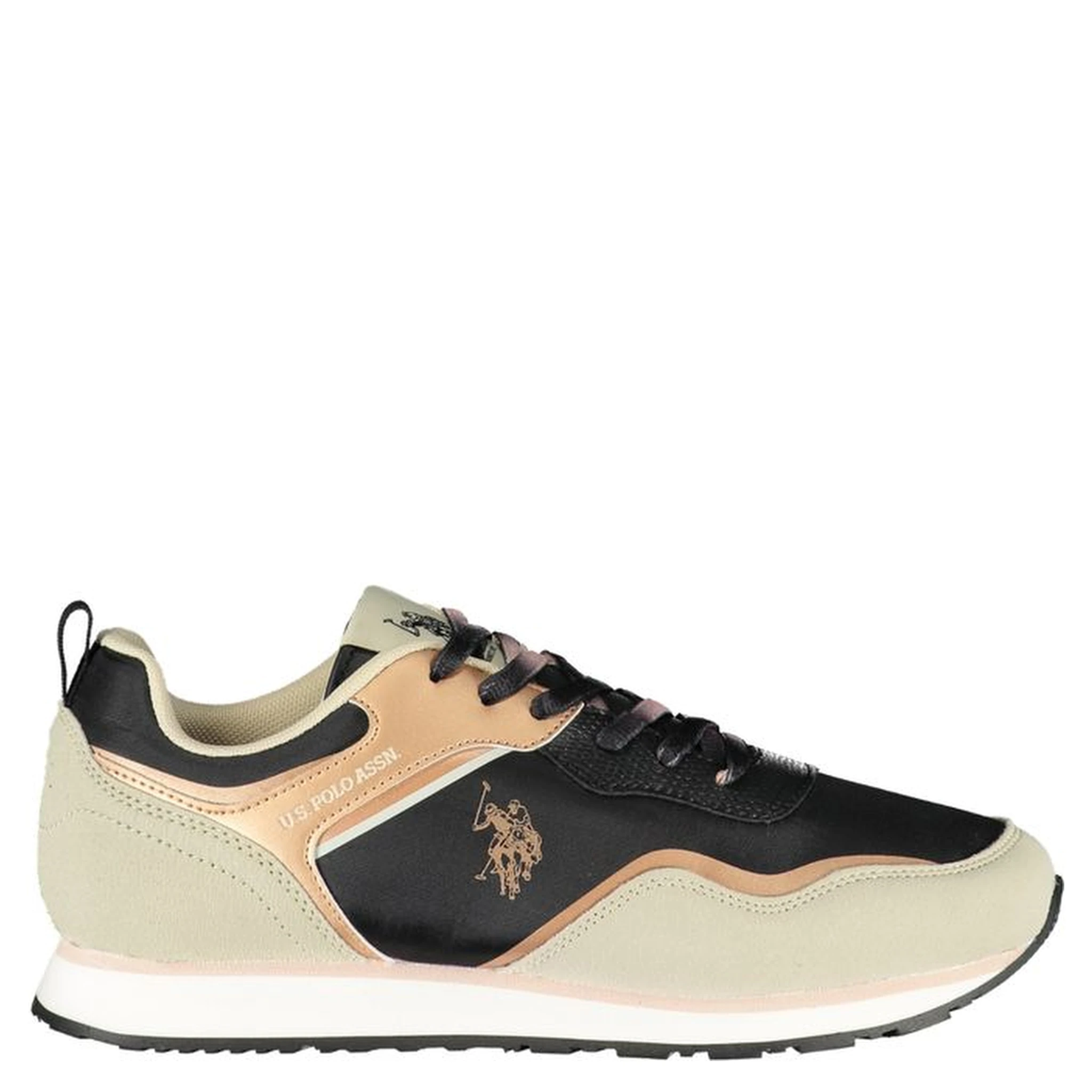 Black Polyester Sneaker