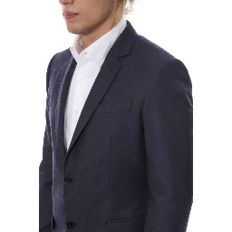 Blue Virgin Wool Blazer