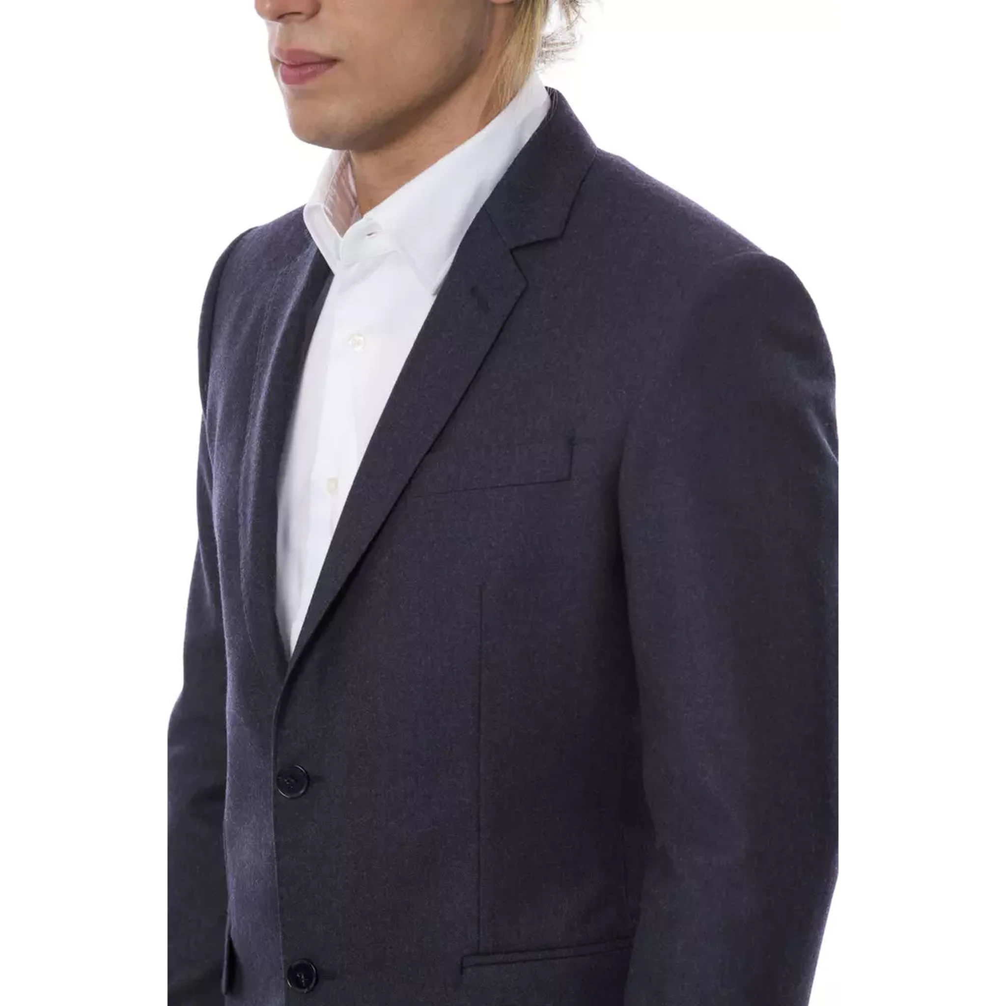 Blue Virgin Wool Blazer