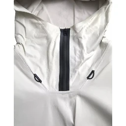 White Leather Men Waterproof Jacket Blouson