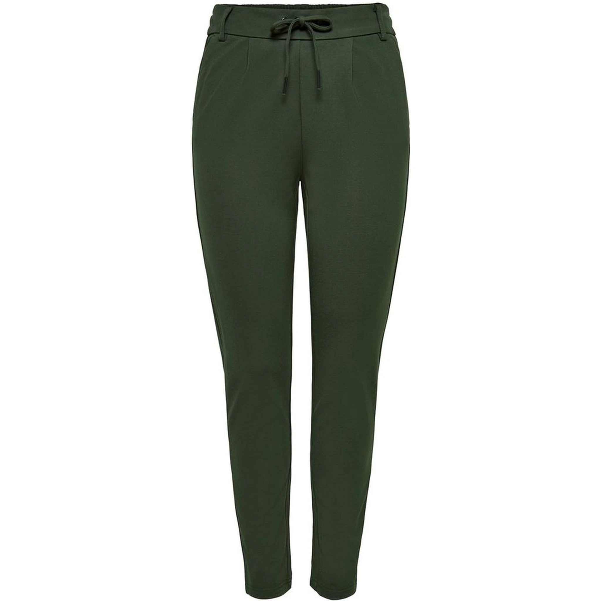 Green Viscose Casual Pants