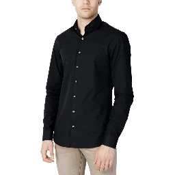 Poplin Stretch Slim Shirt