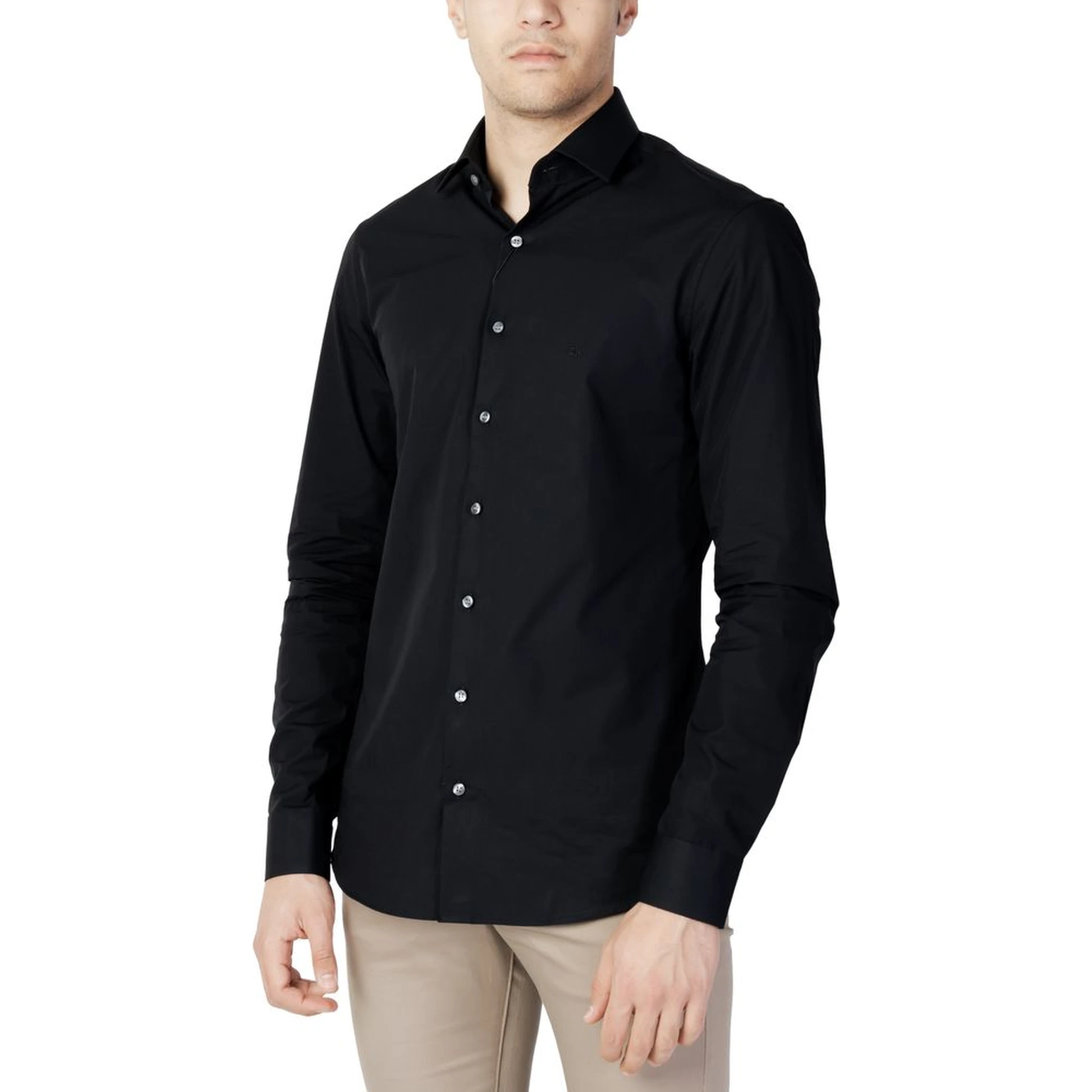 Poplin Stretch Slim Shirt