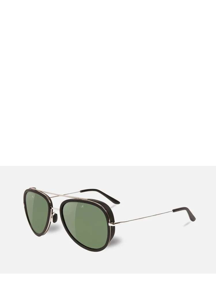 Black Stainless Steel Sunglasses