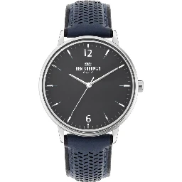 Blue Leather Dress Watch