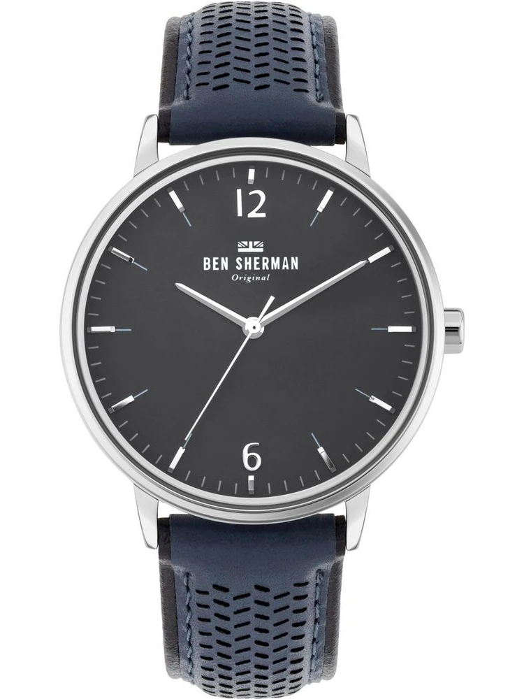 Blue Leather Dress Watch