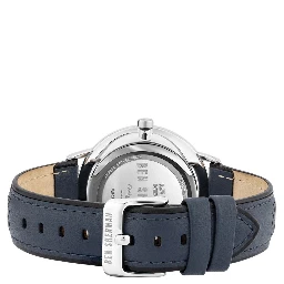 Blue Leather Dress Watch