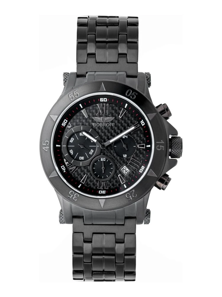 Black Stainless Steel Dress Watch
