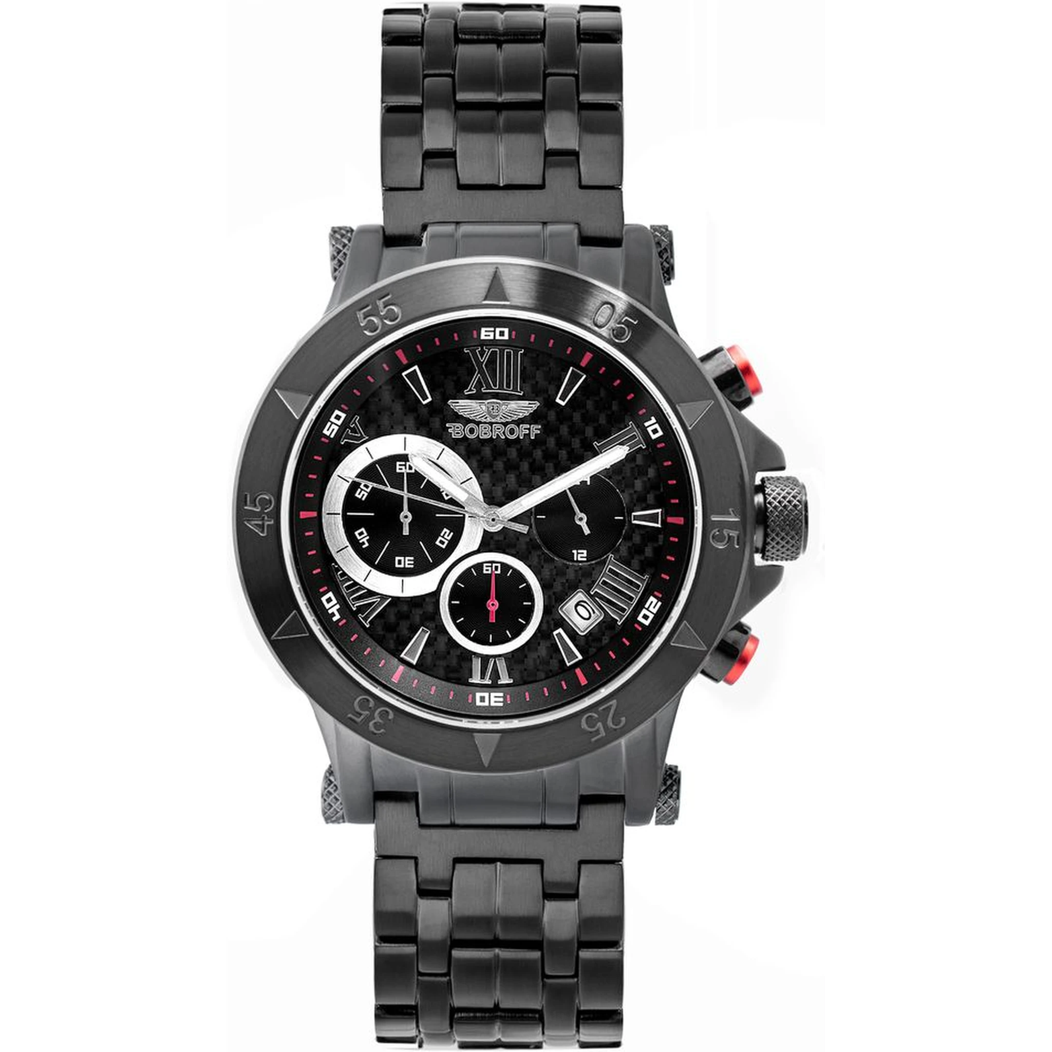 Black Stainless Steel Dress Watch