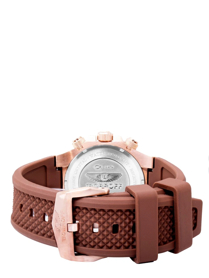 Brown Rubber Dress Watch