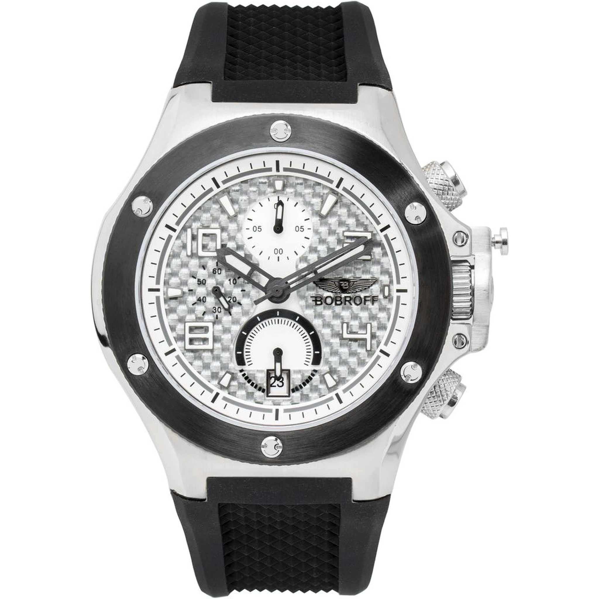Black Rubber Bracelet Watch
