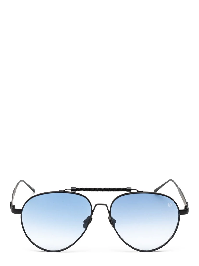 Black Stainless Steel Sunglasses