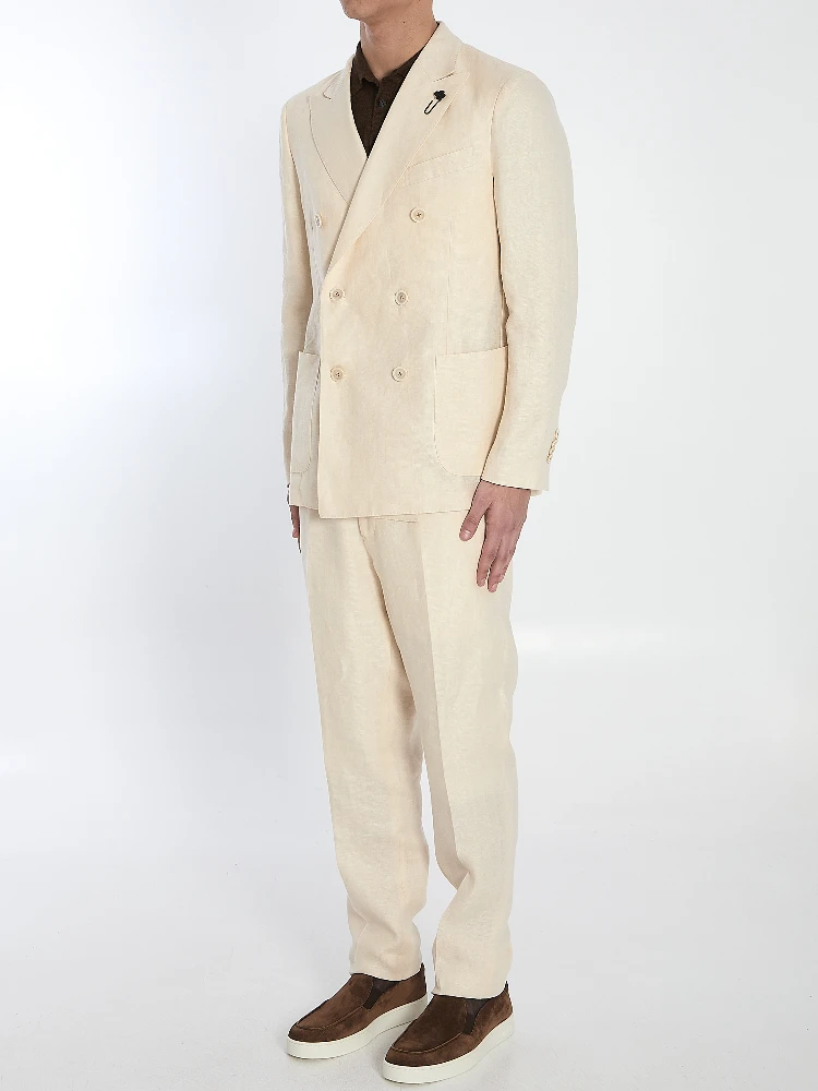 Two-piece linen suit alternative