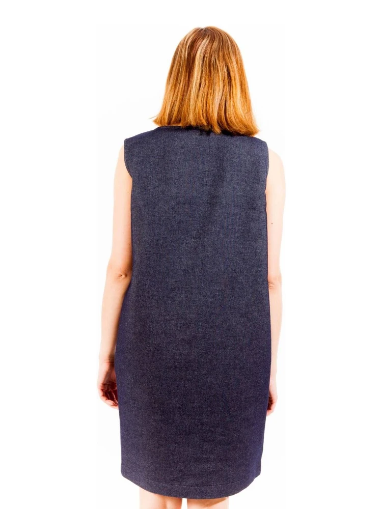 Blue Cotton Women Dress alternative