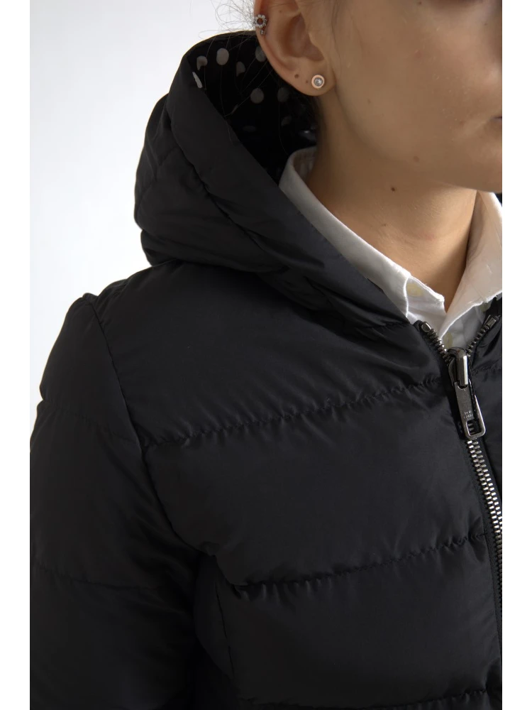 Black Polyester Hooded Reversible Jacket alternative