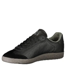 Men's Black Polyester Sneakers