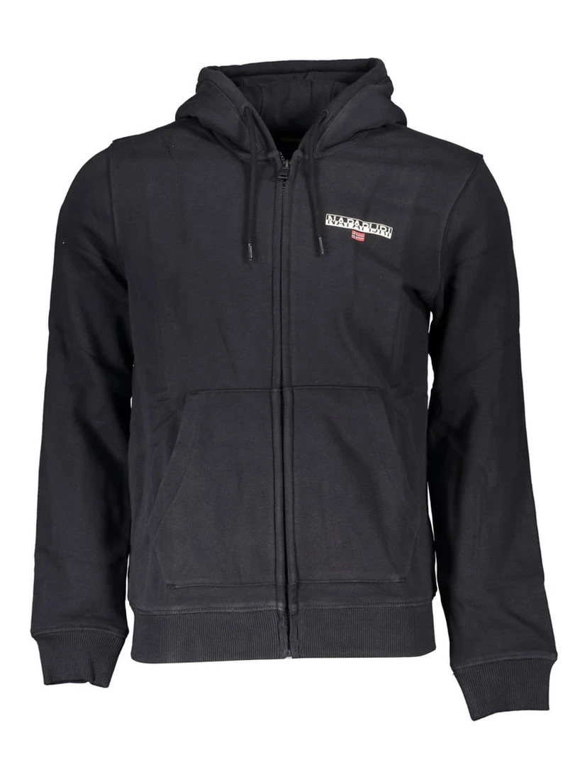Black Cotton Sweatshirt