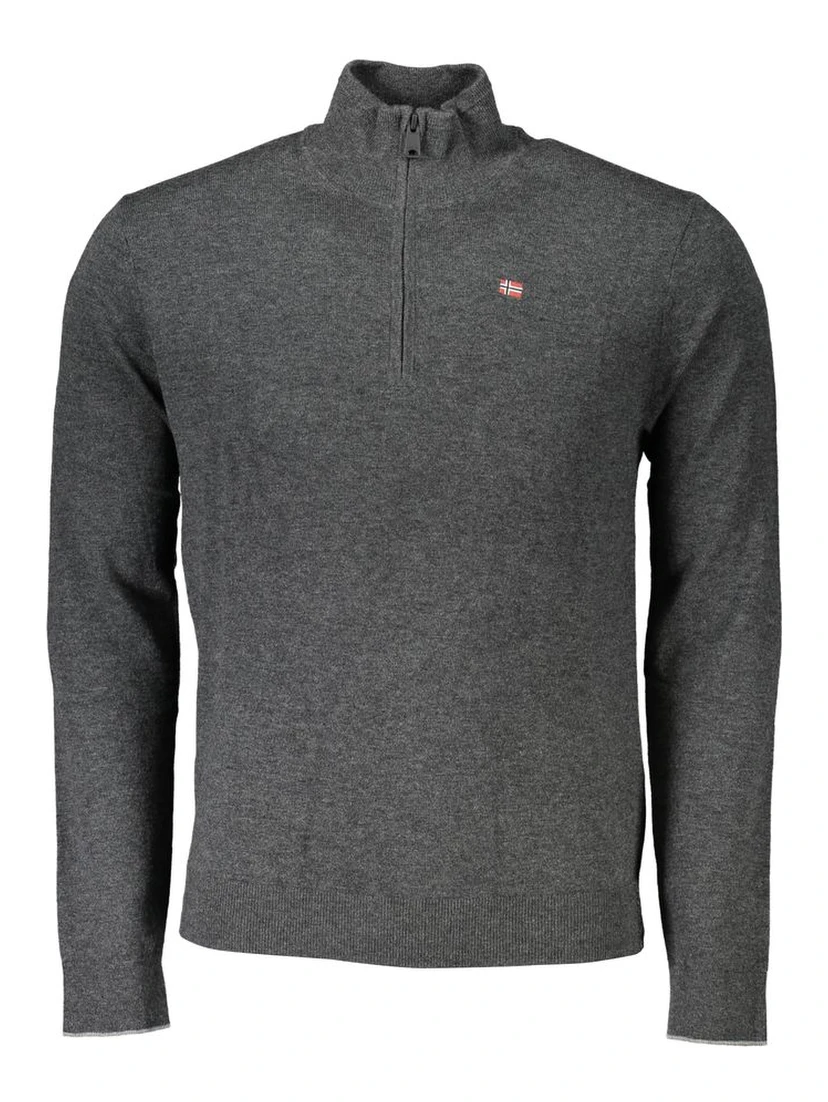 Gray Fabric Sweater