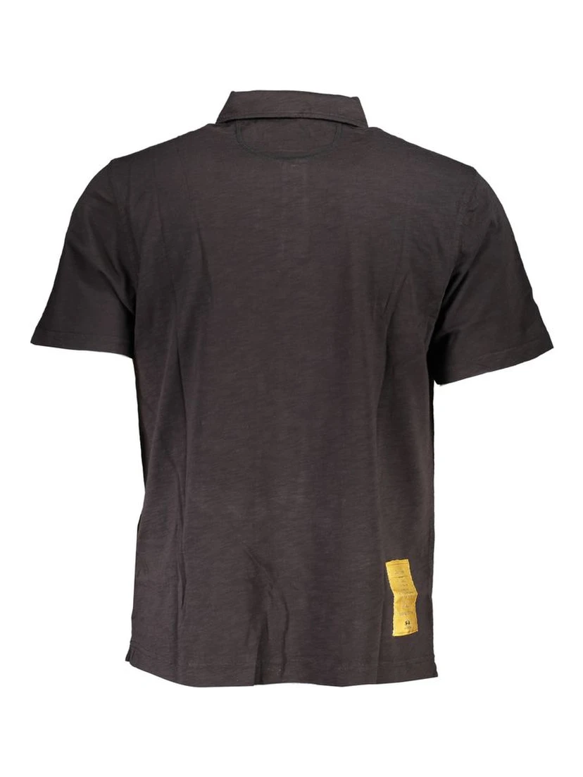 Black Cotton Polo Shirt