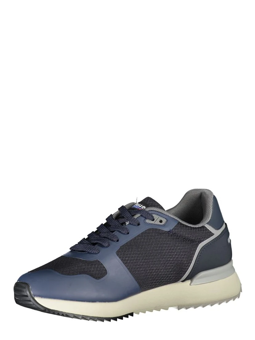 Blue Polyester Sneaker