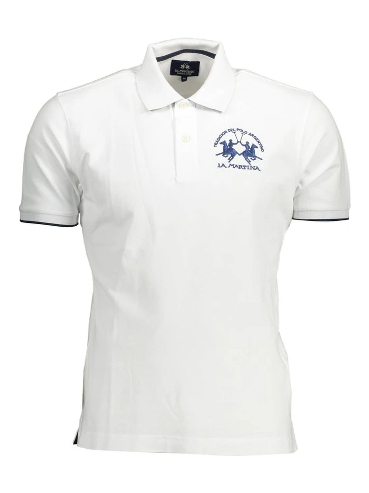 White Cotton Polo Shirt