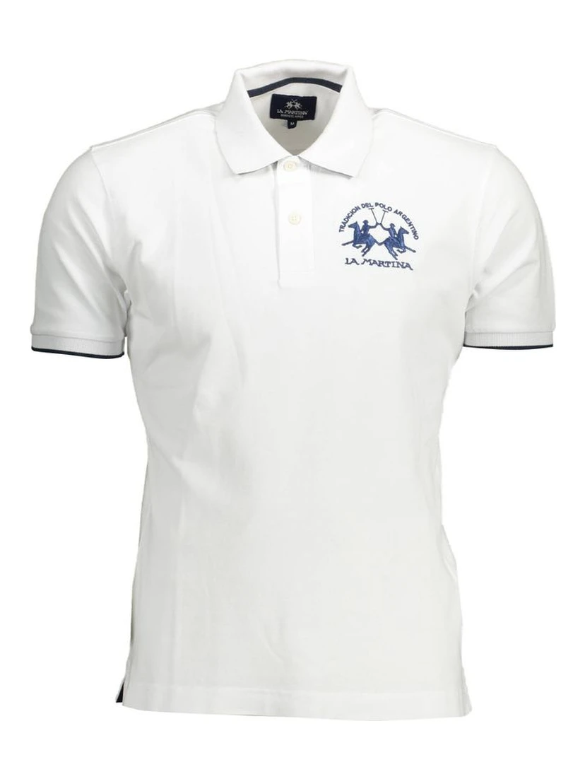 White Cotton Polo Shirt