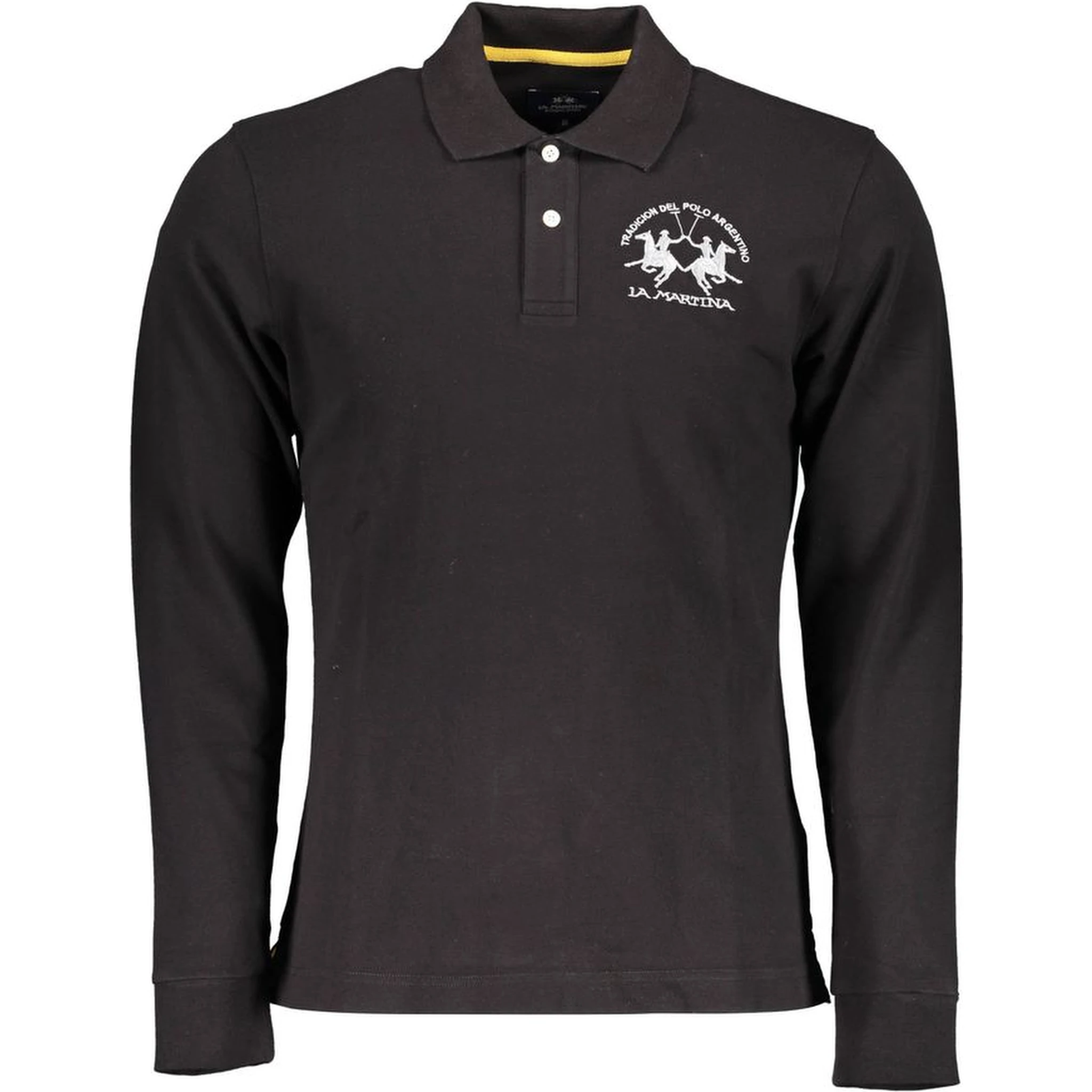 Black Cotton Polo Shirt
