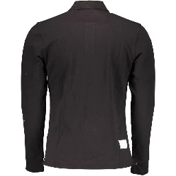 Black Cotton Polo Shirt