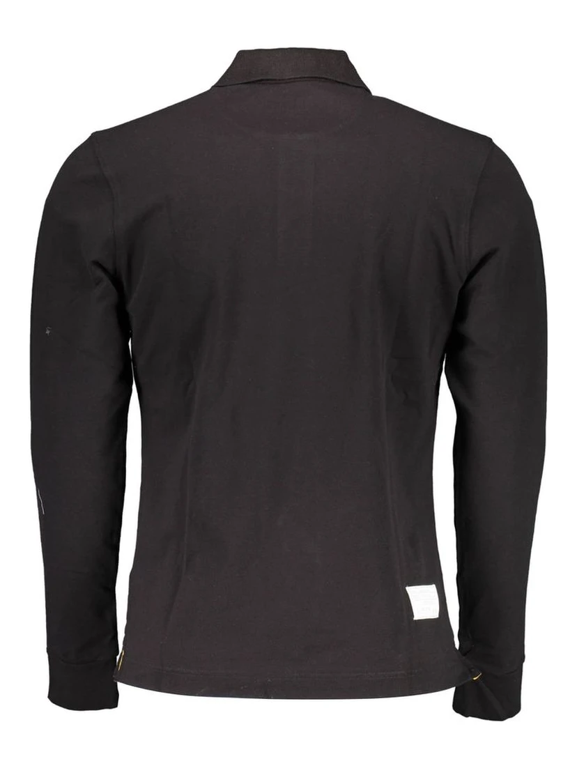 Black Cotton Polo Shirt