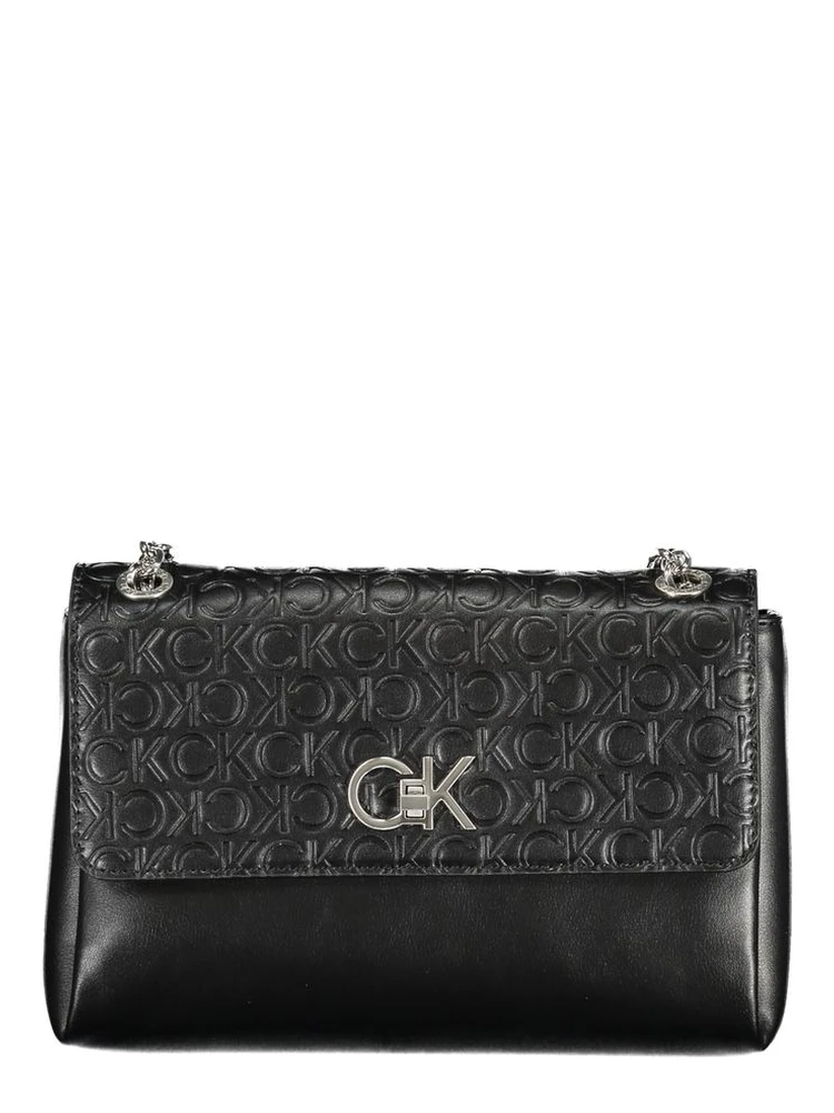Re-lock Logo-embossed Crossbody Bag In Black
