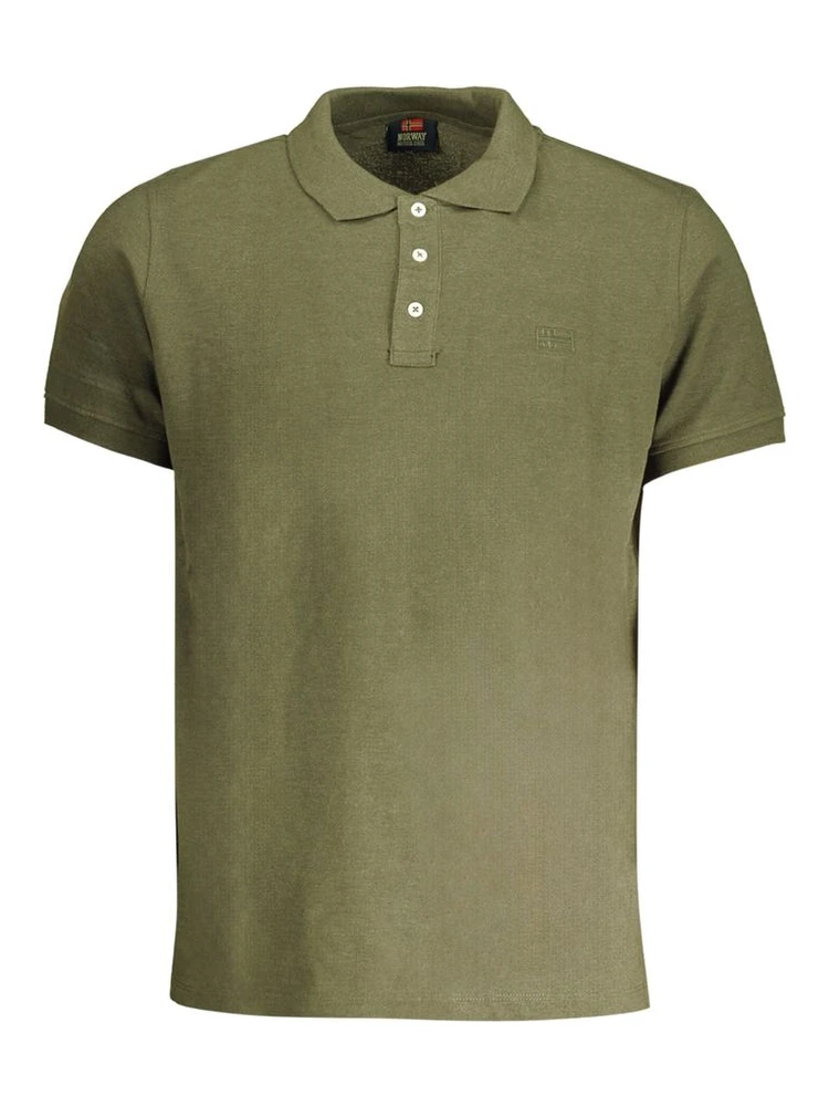 Green Cotton Polo Shirt