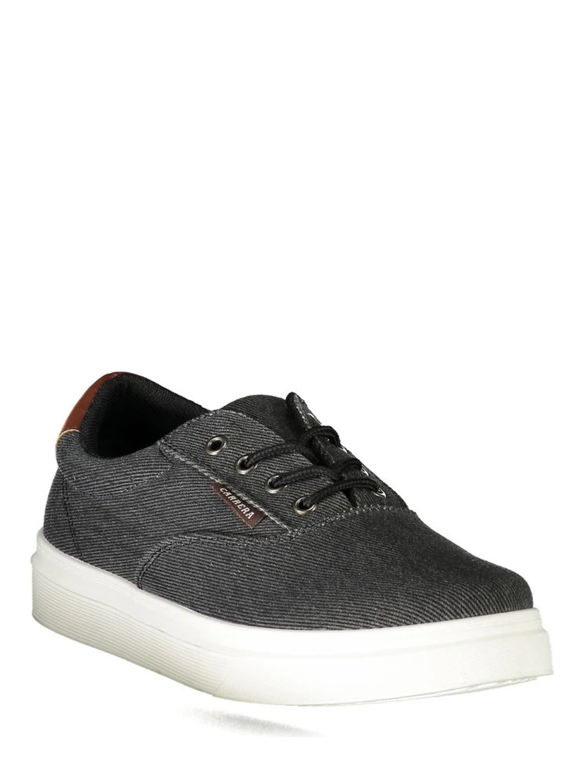 Black Polyester Sneaker