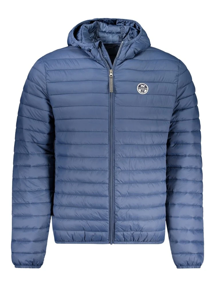 Blue Polyamide Jackets & Coat