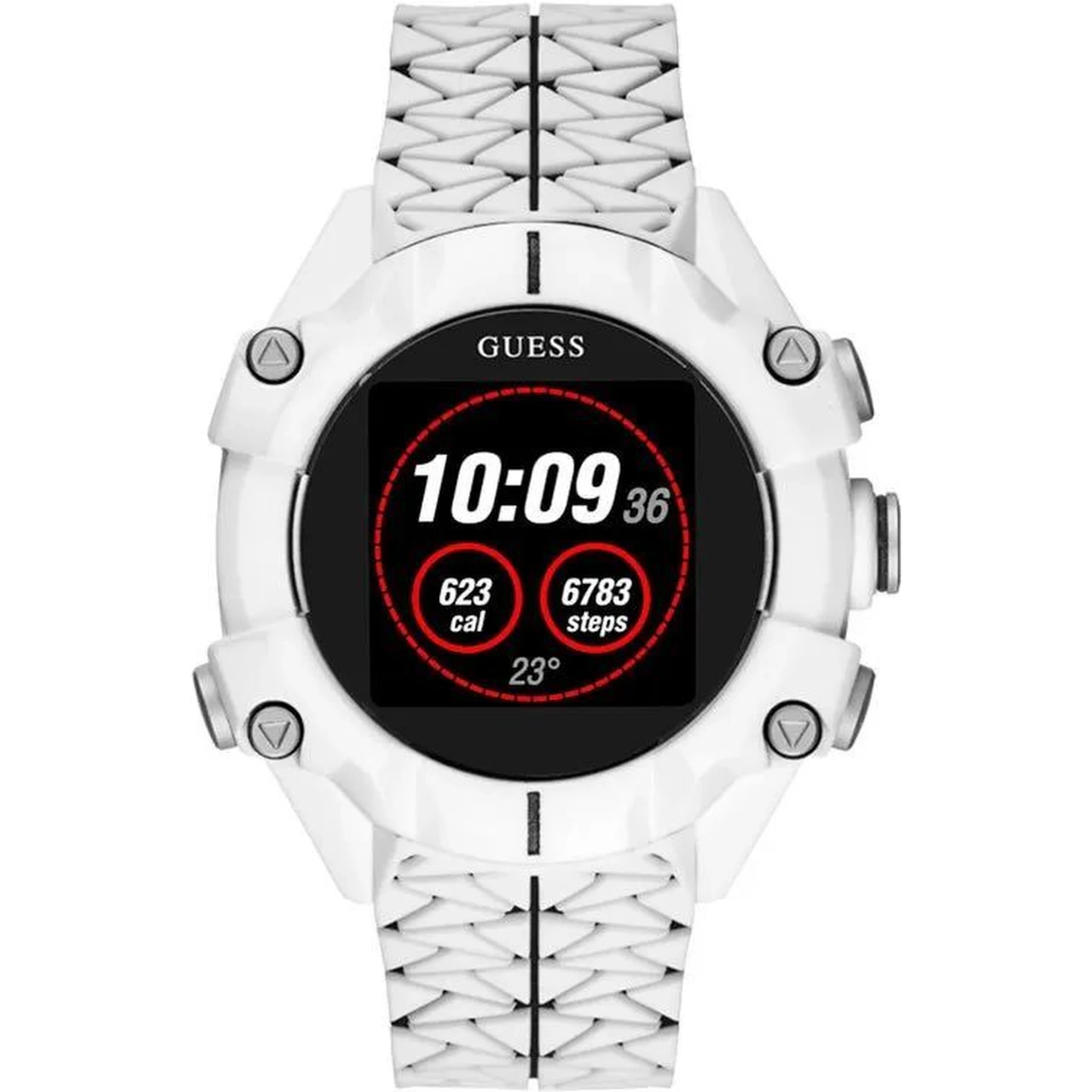 White Resin Sport Watch