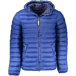 Blue Polyamide Jackets & Coat