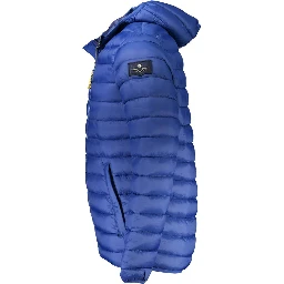 Blue Polyamide Jackets & Coat