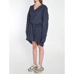 Mini shirt dress