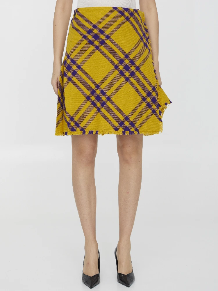 Check wool kilt